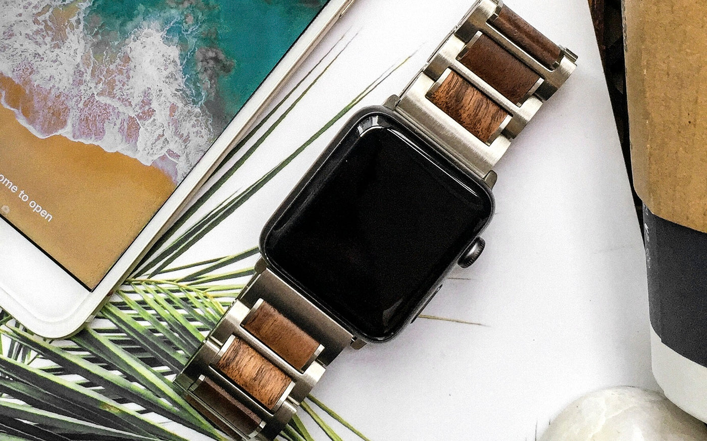 FL Watch Officiel | Bracelet en bois | Apple Watch